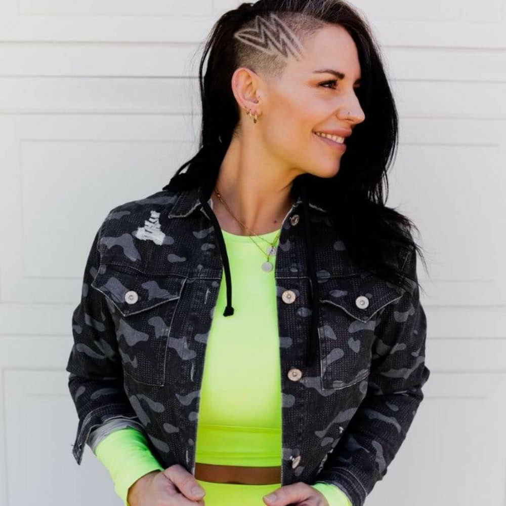 NWT Celestial Bodiez Black Camo Jacket
